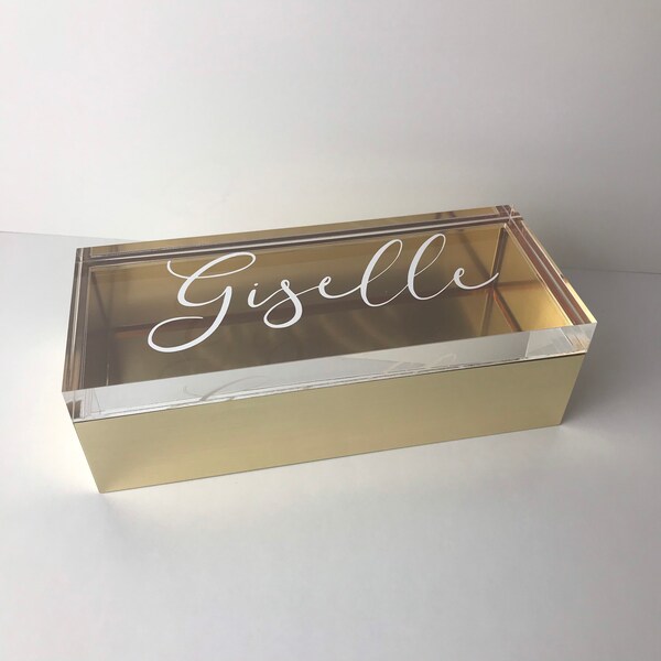 Acrylic Jewelry Box Etsy