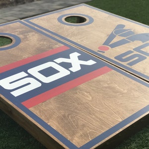 custom cornhole boards, baseball cornhole boards, sports, Chicago