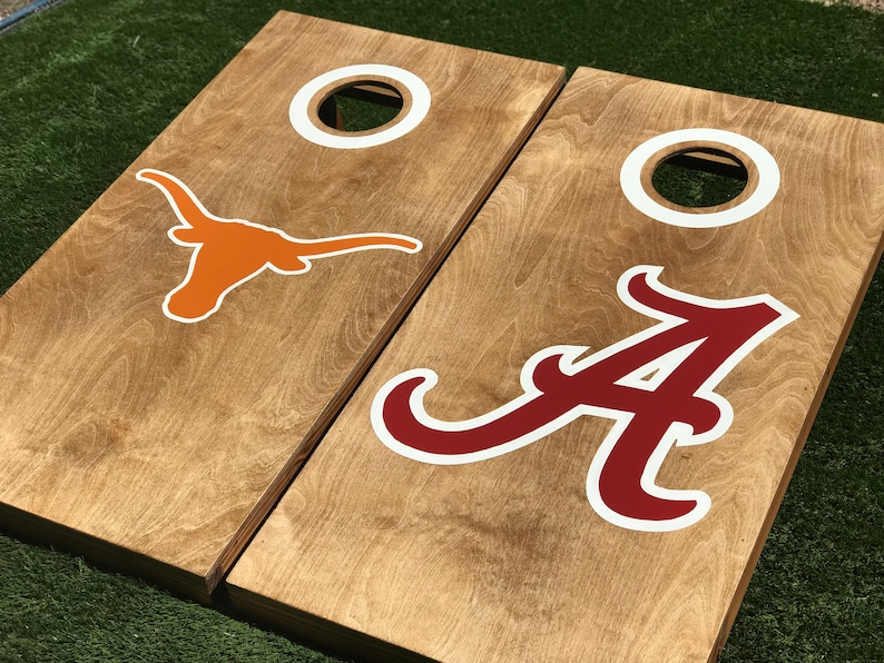 Custom UNCW cornhole boards, custom cornhole boards, college cornhole boards, personalized cornhole boards, corn hole boards, corn hole