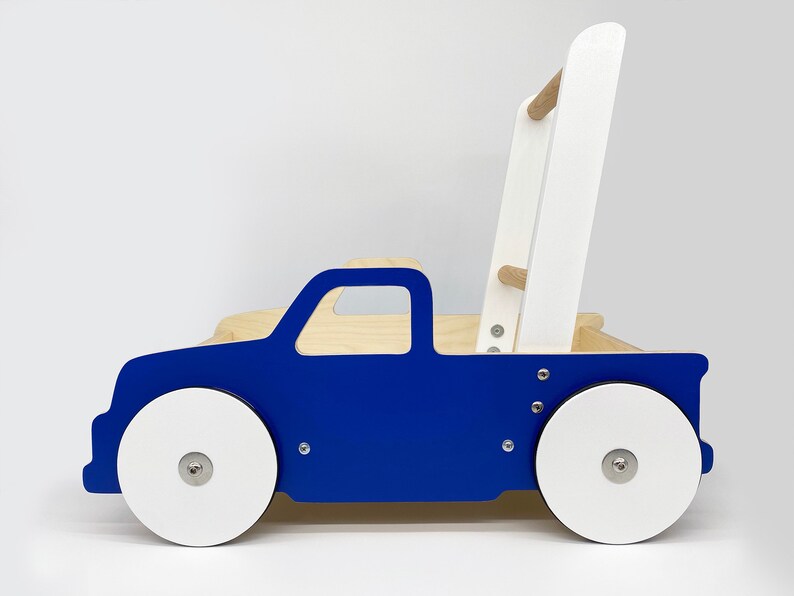 Little Blue Truck Baby Walker & Wagon Handcrafted Wood Toy Etsy