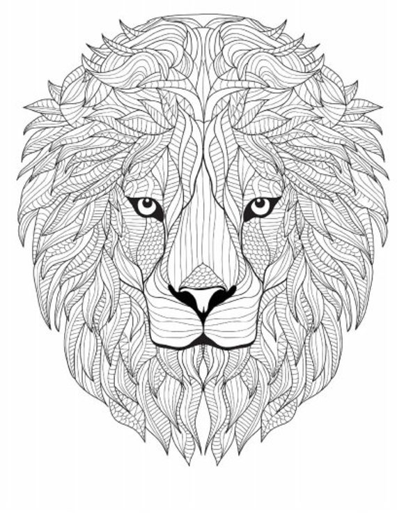 Animal Mandala Coloring Pages, Adult Coloring Pages, Printable