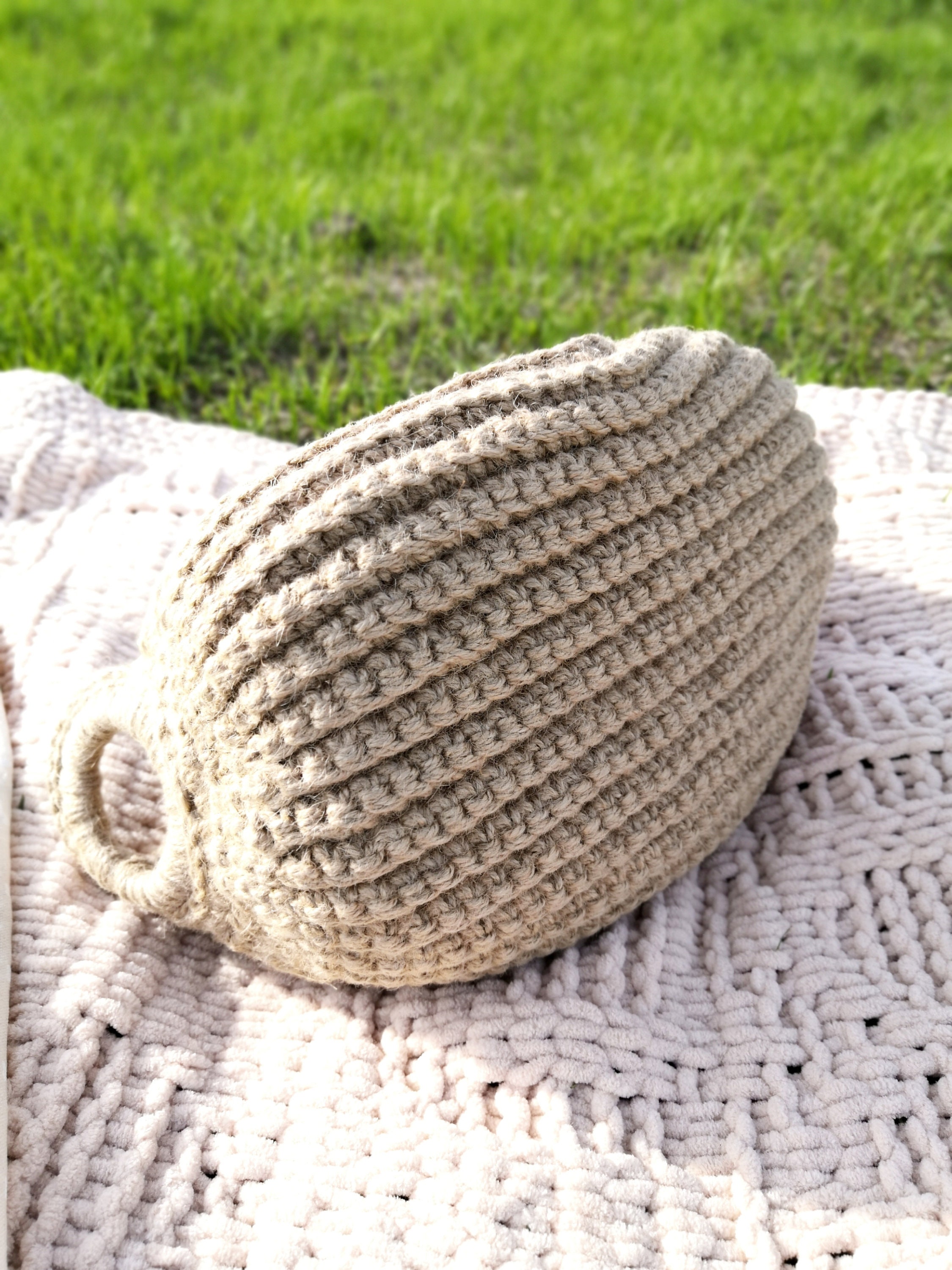 PATTERN Crochet weekend picnic basket for two crocheted in Etsy