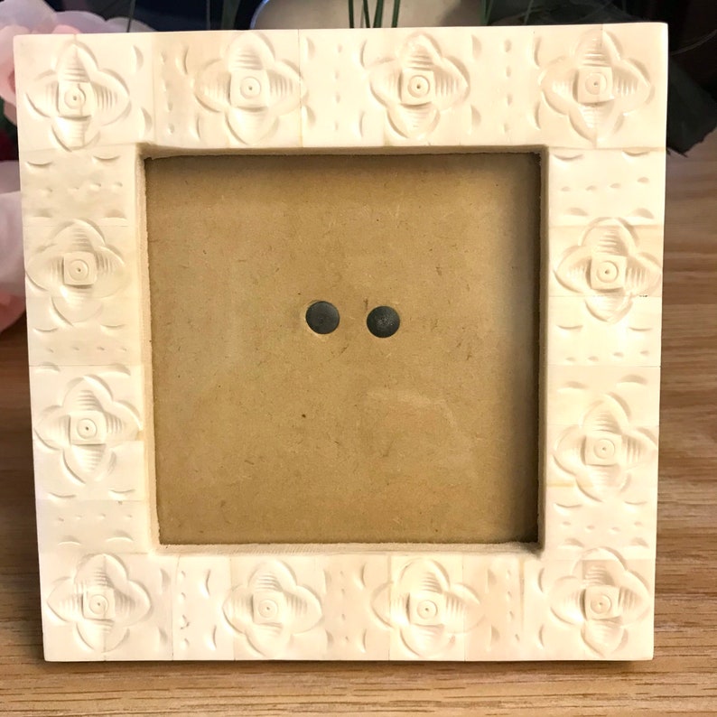 Carved Bone Inlay Frame Bone Photo Frame Drexel Heritage Etsy