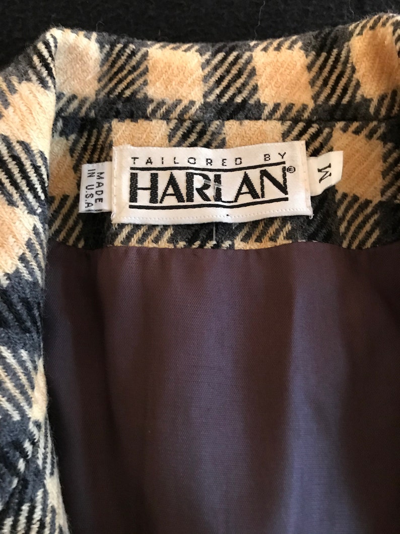 80s Oversized Embellished Blazer Harlan Label Shoulder | Etsy