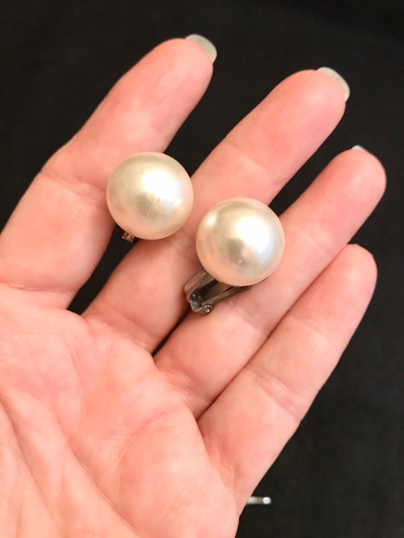 Pearl Necklace and Earrings, Faux Pearls, JAPAN, … - image 6