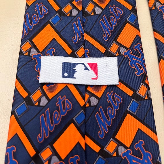 NY Mets Necktie, Baseball Tie, Bright Orange, MLB… - image 5