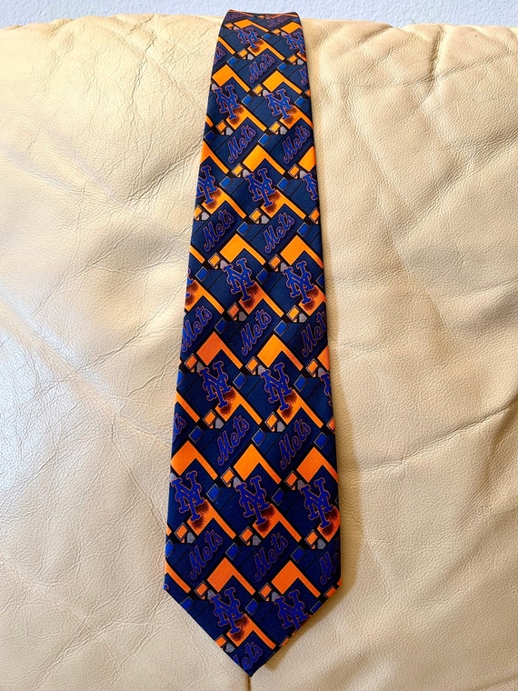 NY Mets Necktie, Baseball Tie, Bright Orange, MLB… - image 8