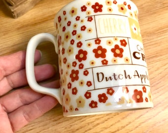 1976 Flower Mug by Saltera Himark Japan, 'the Pie Shoppe