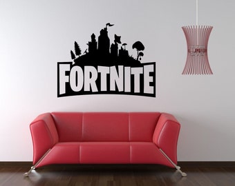 Fortnite Bedroom Etsy - fortnite logo wall art sticker