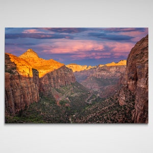 Zion Canyon Print, Zion National Park Wall Art, Zion Photography, Utah Wall Art, Zion Print, Zion Canyon Art, Landscape Photography