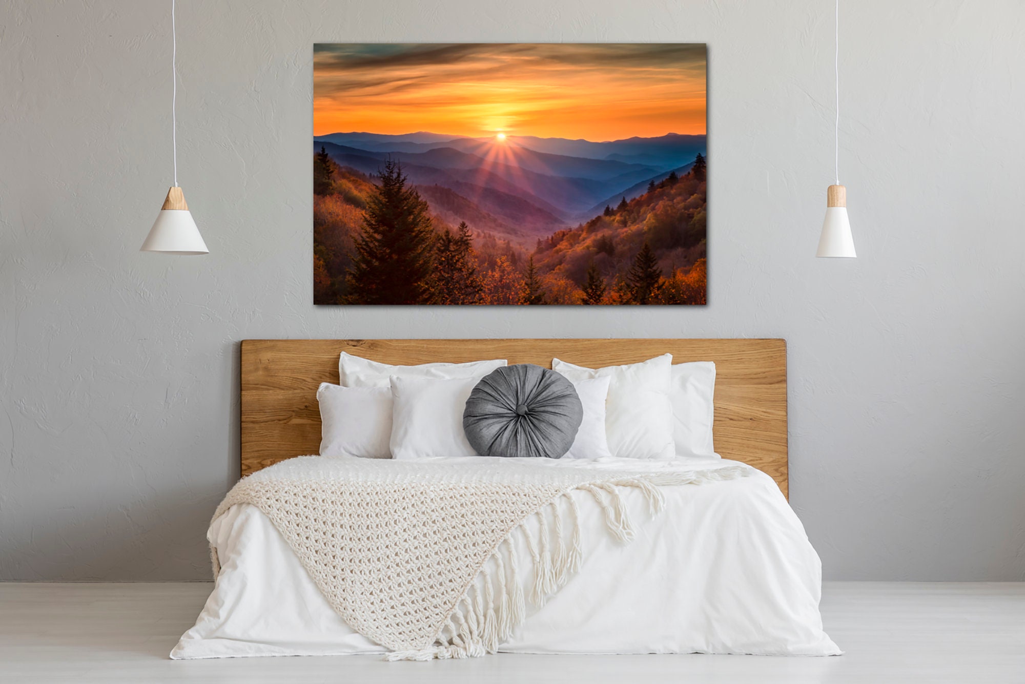 Blue Ridge Mountain Wall Art Blue Ridge Mountains Sunset Etsy