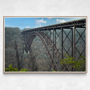 New River Gorge Bridge, Fayetteville, West Virginia Photo, New River Gorge Art, New River Bridge, West Virginia Wall Art