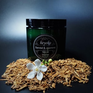 Sandalwood & Jasmine , Natural Incense Blend