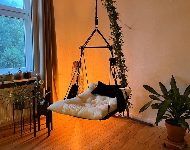 Sex Swing in cozy living room