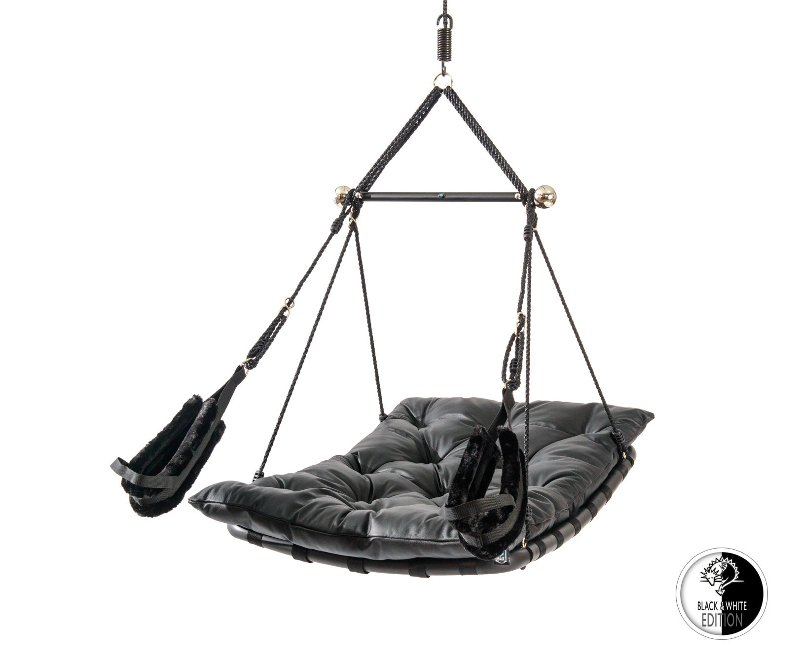 Love Swing Luxury Leather or Faux Leather BLACK picture