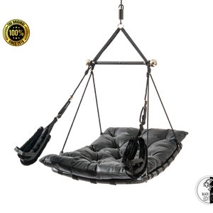 Love swing luxury - leather or imitation leather BLACK