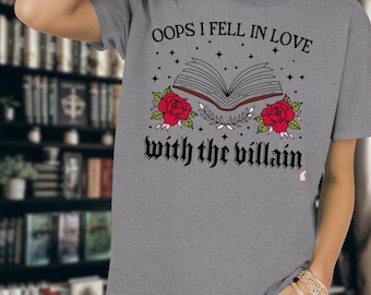 Morally Gray Villain Book T-Shirt | Romance Reader Gift