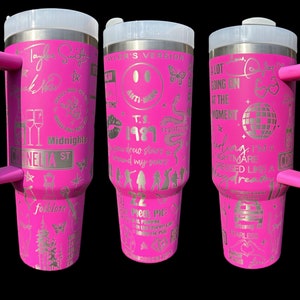 Taylor Swift Stanley Cup Taylor Swift 40Oz Stainless Steel Tumblers  Swifties 40 Oz Travel Mugs Merry Swiftmas Gift Taylors Version Eras Tour  Stuff - Laughinks
