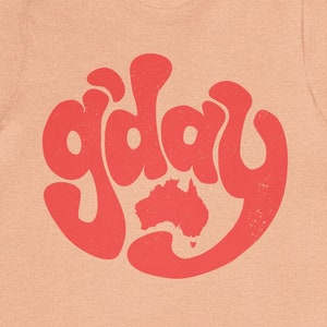 Camiseta Premium G&#39;day da Austrália, Lingo australiano, G&#39;day Mate, presente de viagem ou local
