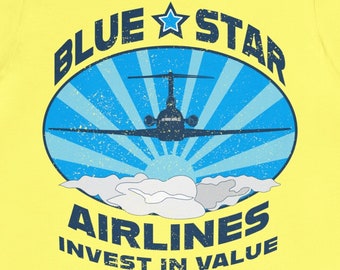 Blue Star Airlines Premium T-Shirt, Wall Street Investment Opportunity