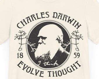 Charles Darwin Premium T-Shirt Science, Evolve Thought