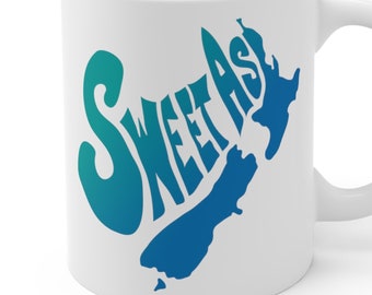 Sweet As Mug 11 oz, New Zealand, Maori, Kiwi