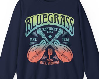 Bluegrass Music Fleece Sweatshirt, Inspire Mandolins