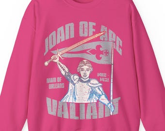 Joan of Arc Valiant Fleece Sweatshirt, Her Gift