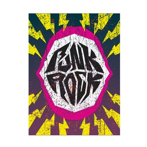 Punk Rock Premium Wall Art Print, Inspire Cool Music