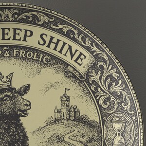 Black Sheep Shine Polymer Plate, Individuality Gift, Be Yourself Kitchen Decor, Whimsical Sheep Dinnerware image 2