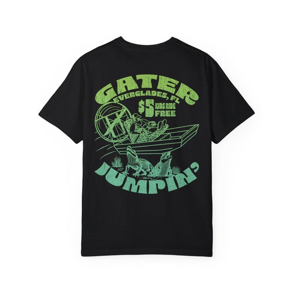 Alligator Jumping Comfort Colors Relaxed Fit Tee, Back Print - Etsy