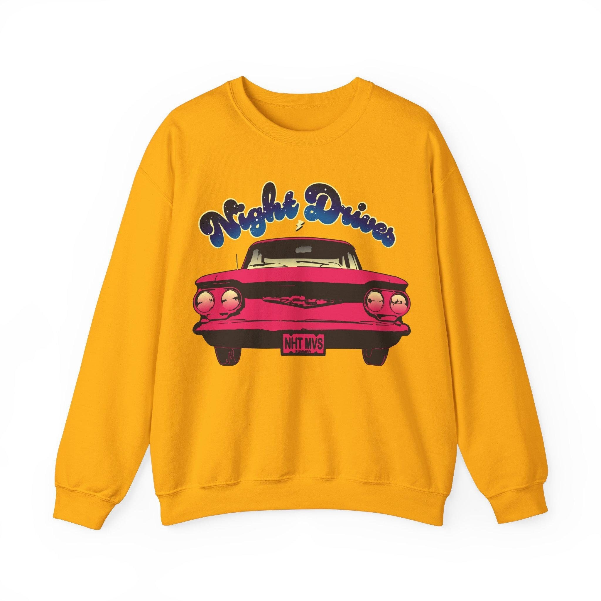 Night Drives Fleece Sweatshirt, Night Owl Gift