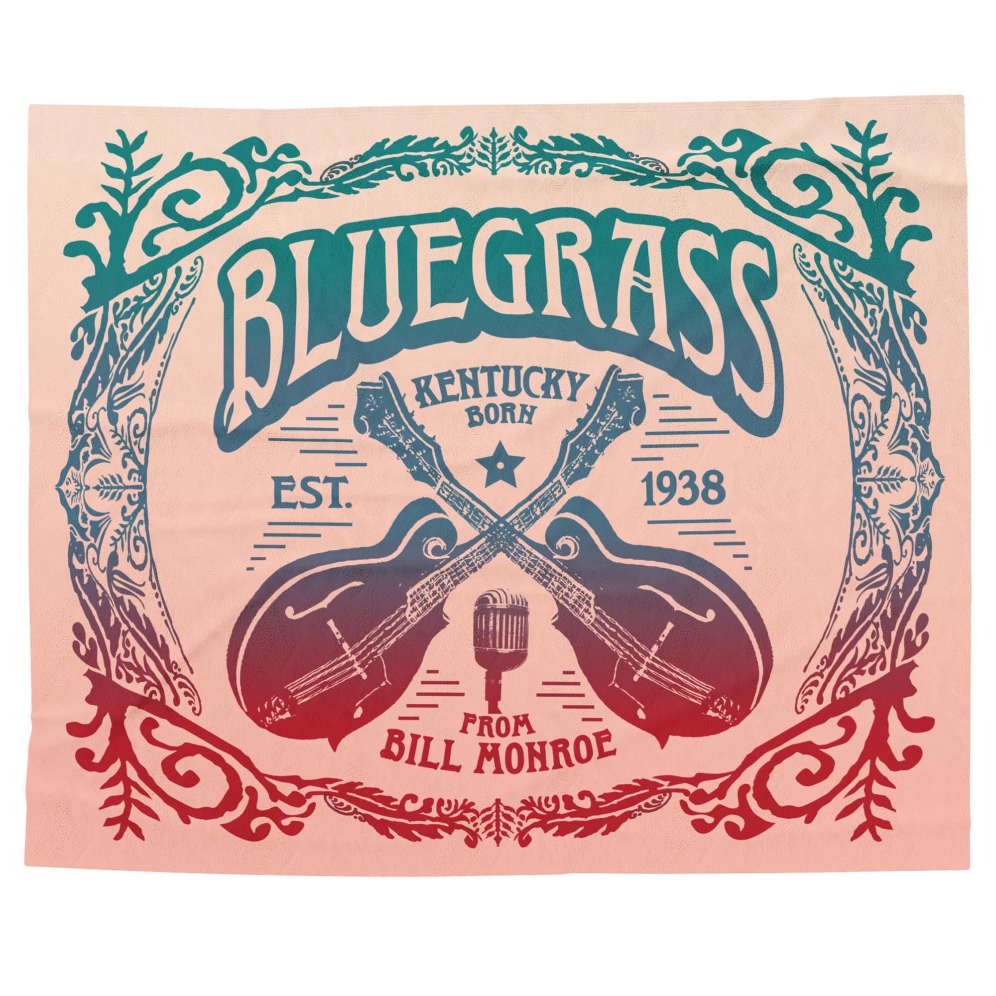 Bluegrass Music Soft Fleece Blanket, Mandolins - Etsy, image size:2000x2000