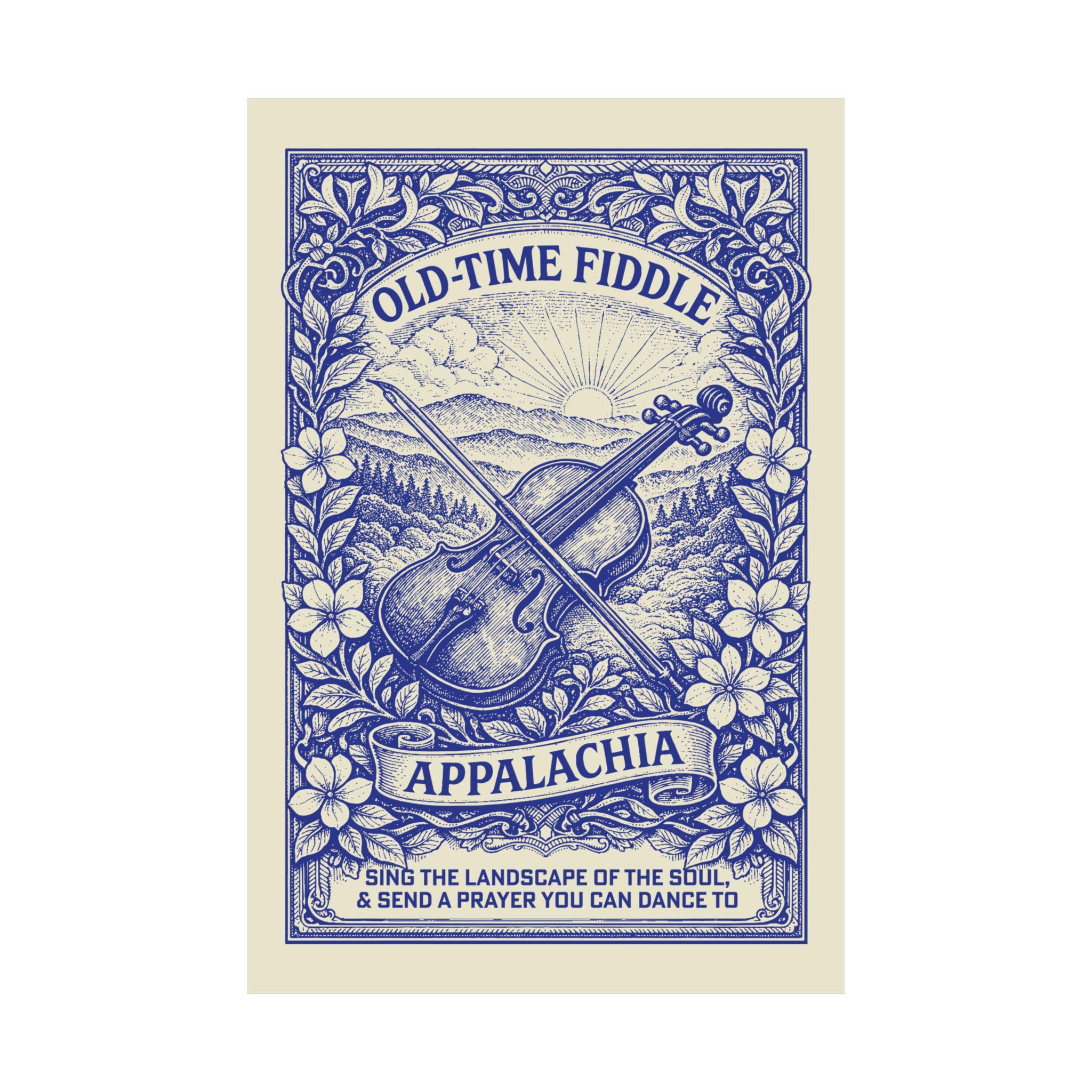 Old Time Fiddle Custom Gift Premium Art Print, Country Music