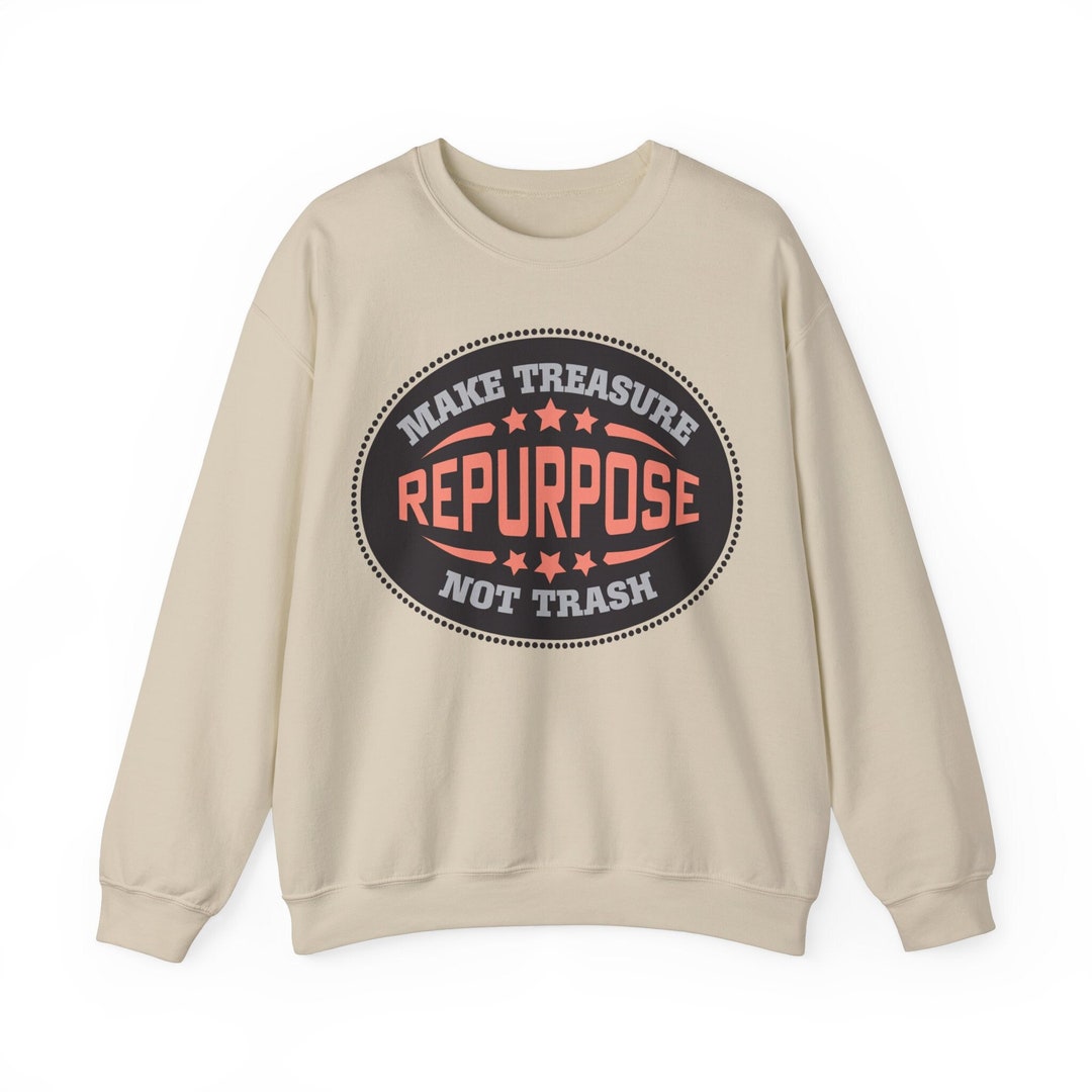 Repurpose Fleece Sweatshirt, Reuse Inspiration, Make Treasure Not Trash