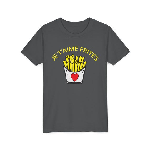 I Love You フレンチフライ」キッズ プレミアム Tシャツ - Etsy 日本