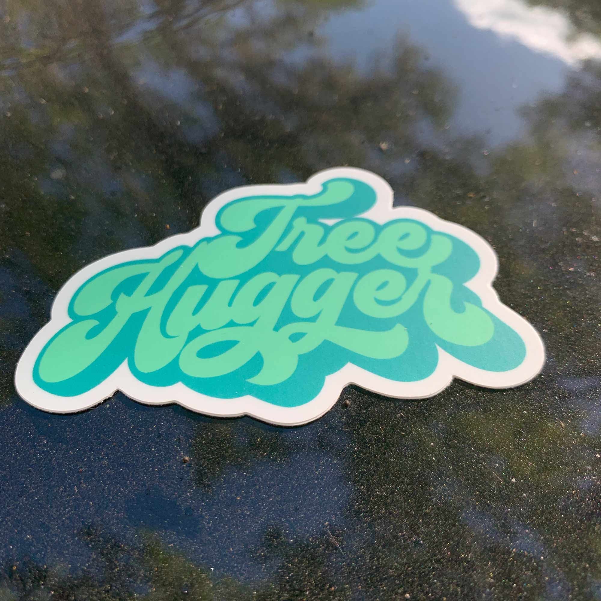 Tree Hugger Premium Sticker, Environment, Climate, Nature, Hiking ...