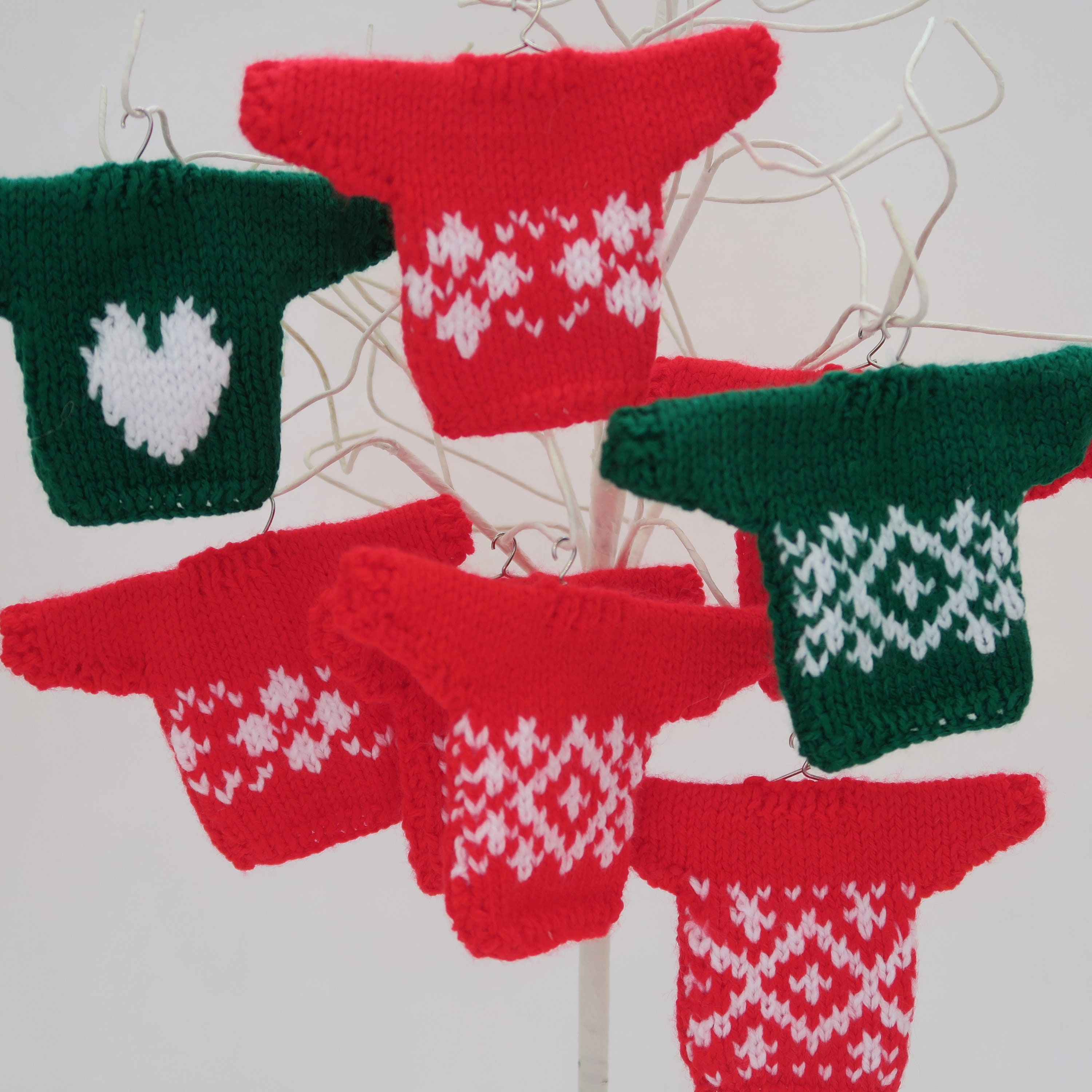 Make Your Own Miniature Knitted Christmas Jumper Pattern Etsy