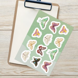 Butterfly & Moth Sticker sheet