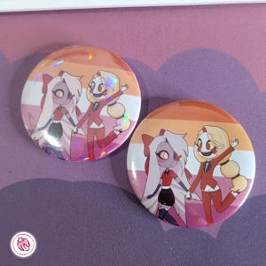 Charlie & Vaggie Button