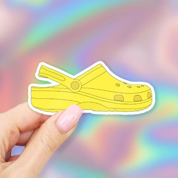 yellow crocs sticker
