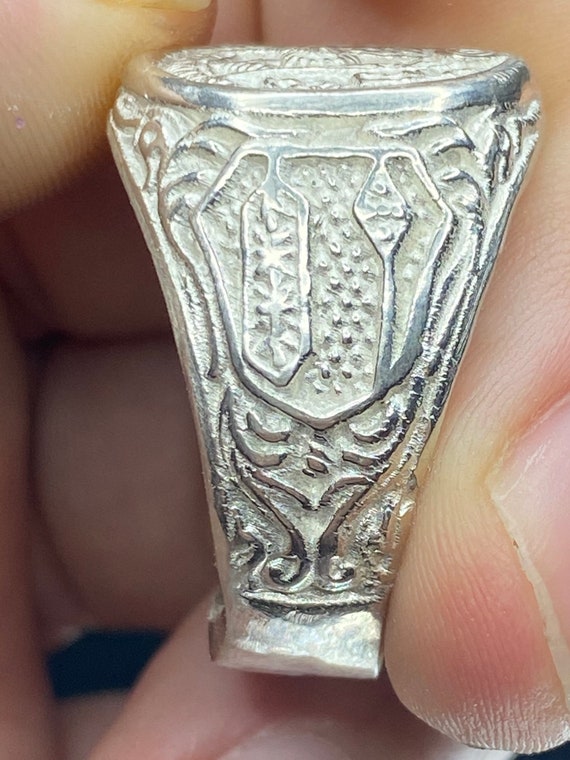 Masonic Ring SZ 11 925 Sterling Silver - image 6