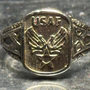U.S. Air Force Sterling Silver Ring SZ 11.0 Sterling 925 Silver