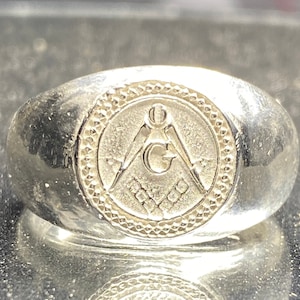 Freemason Masonic Ring SZ 10-13 925 Legitimate Sterling Silver