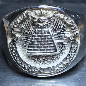 Illuminati Ring SZ 10 925 Sterling Silver