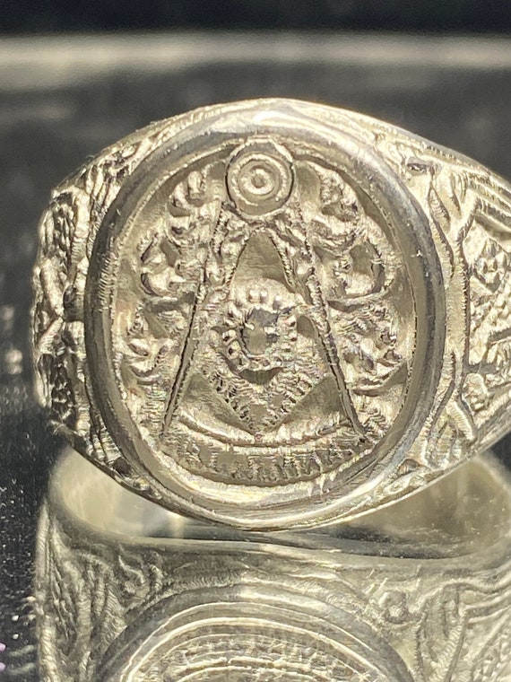 Masonic Ring SZ 11 925 Sterling Silver - image 1