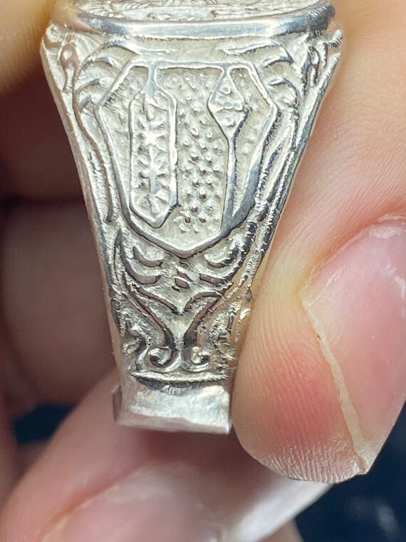 Masonic Ring SZ 11 925 Sterling Silver - image 3