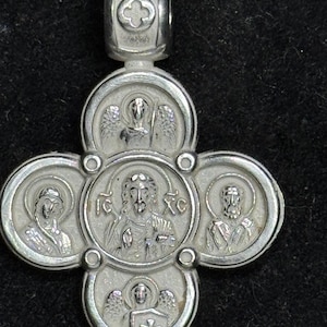 925 Sterling Silver Orthodox Crucifix Pendant | Handcrafted Religious Jewelry | Christian Faith Necklace | Perfect Gift for Him