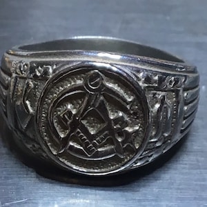 Masonic Ring SZ 10 925 Sterling Silver