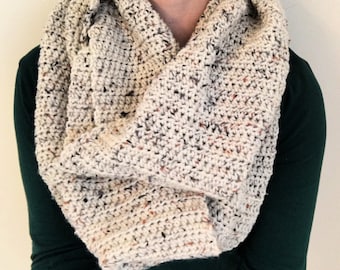 Easy HDC Infinity Scarf Crochet Pattern - Beginner Crochet - Instant Download - Digital PDF